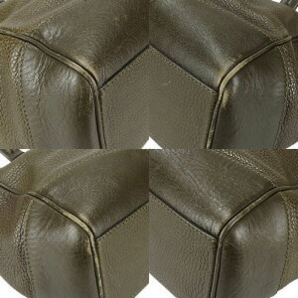 Celine Tote Bag Moss Green Leather - Picture 4 of 9